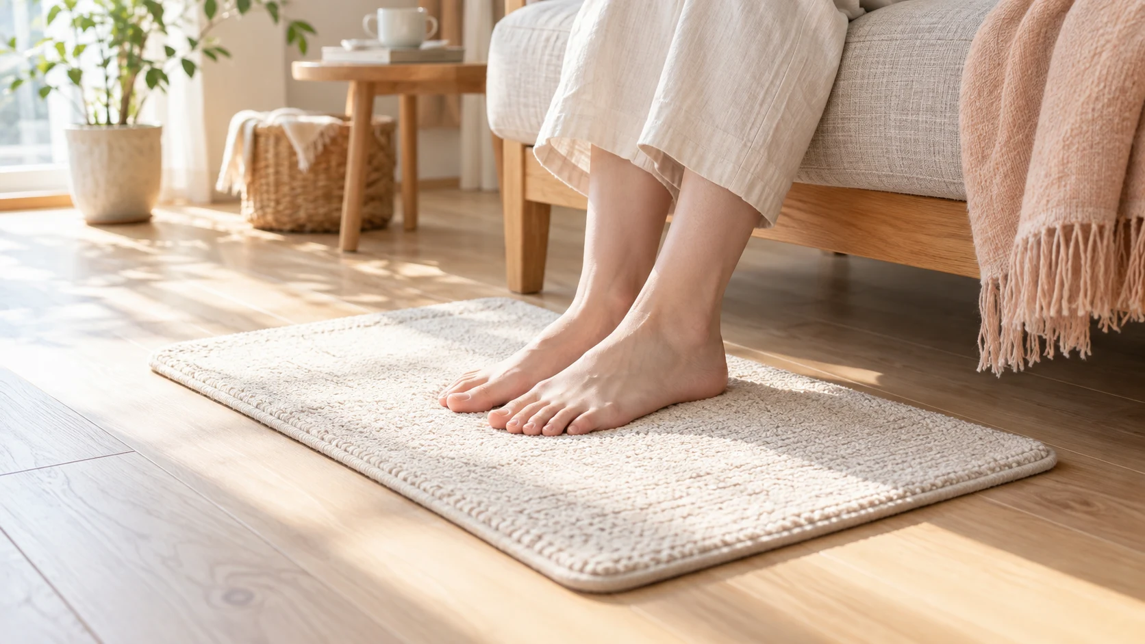 お部屋で足元を休める暮らしのイメージ